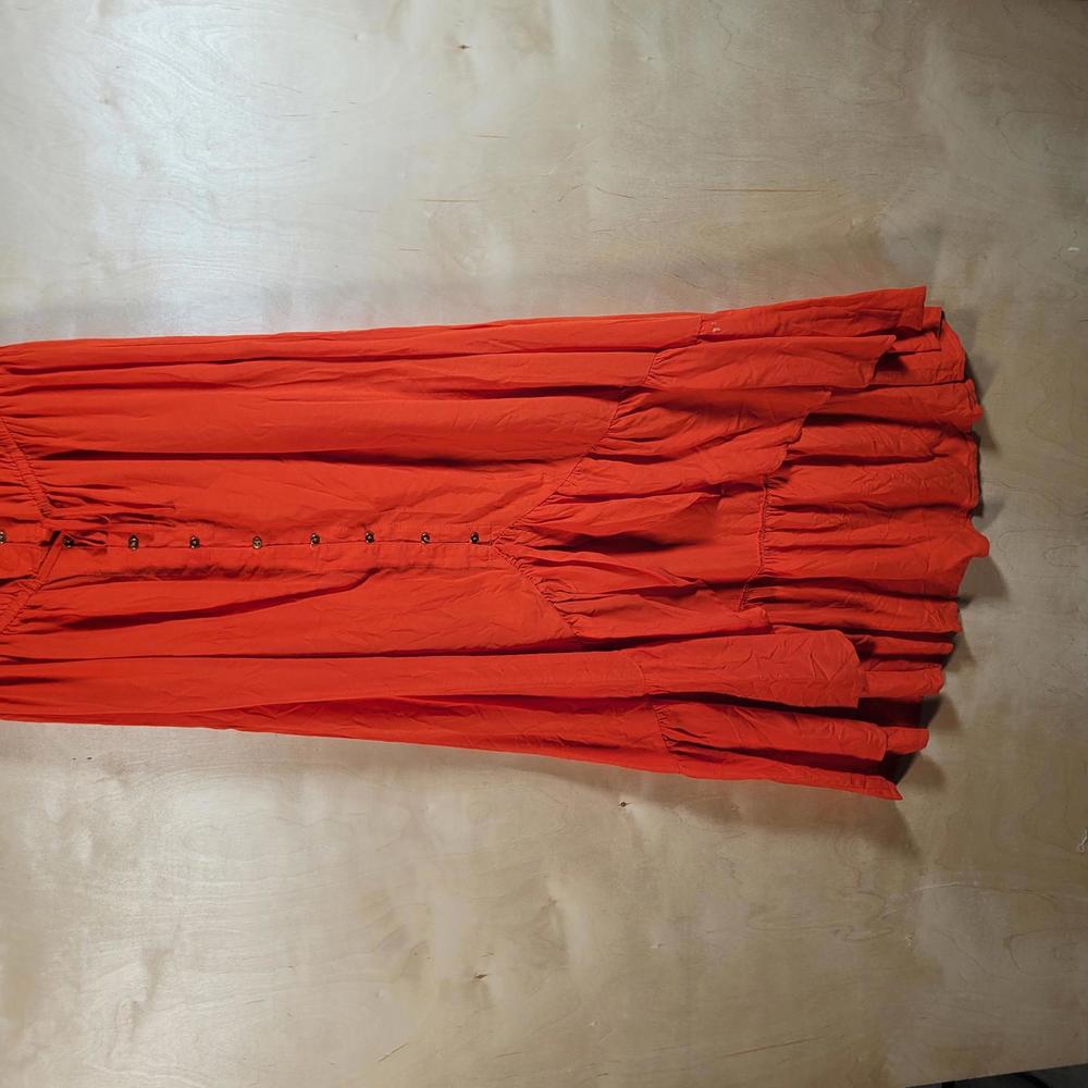 Cotton On Flamenco Off Shoulder Empire Waist Maxi Dress Women Sz L NWT - Picture 8 of 9